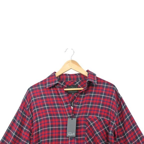 NWT Rails Red & Blue Plaid Collared Shirt Flannel XS - Picture 5 of 12